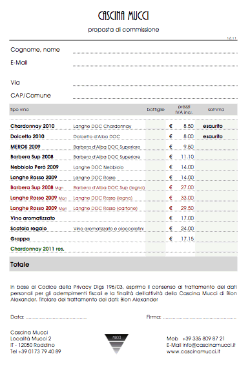 proposta di commissione